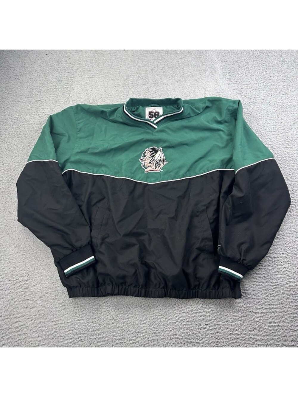 North Dakota Fighting Sioux Windbreaker Pullover Size XL UND Hockey